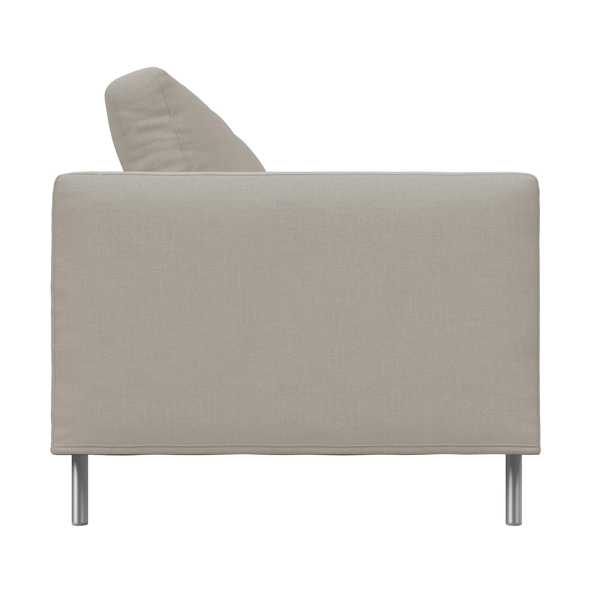 Alex High 2,5-Sitz Sofa, Stoff Hiro Sand-aluminiumbein Fogia