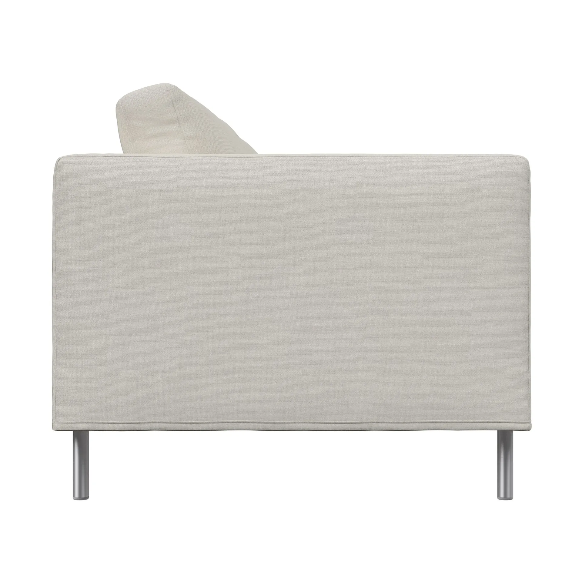 Alex High 2,5-Sitz Sofa, Stoff Hiro White-aluminiumbein Fogia