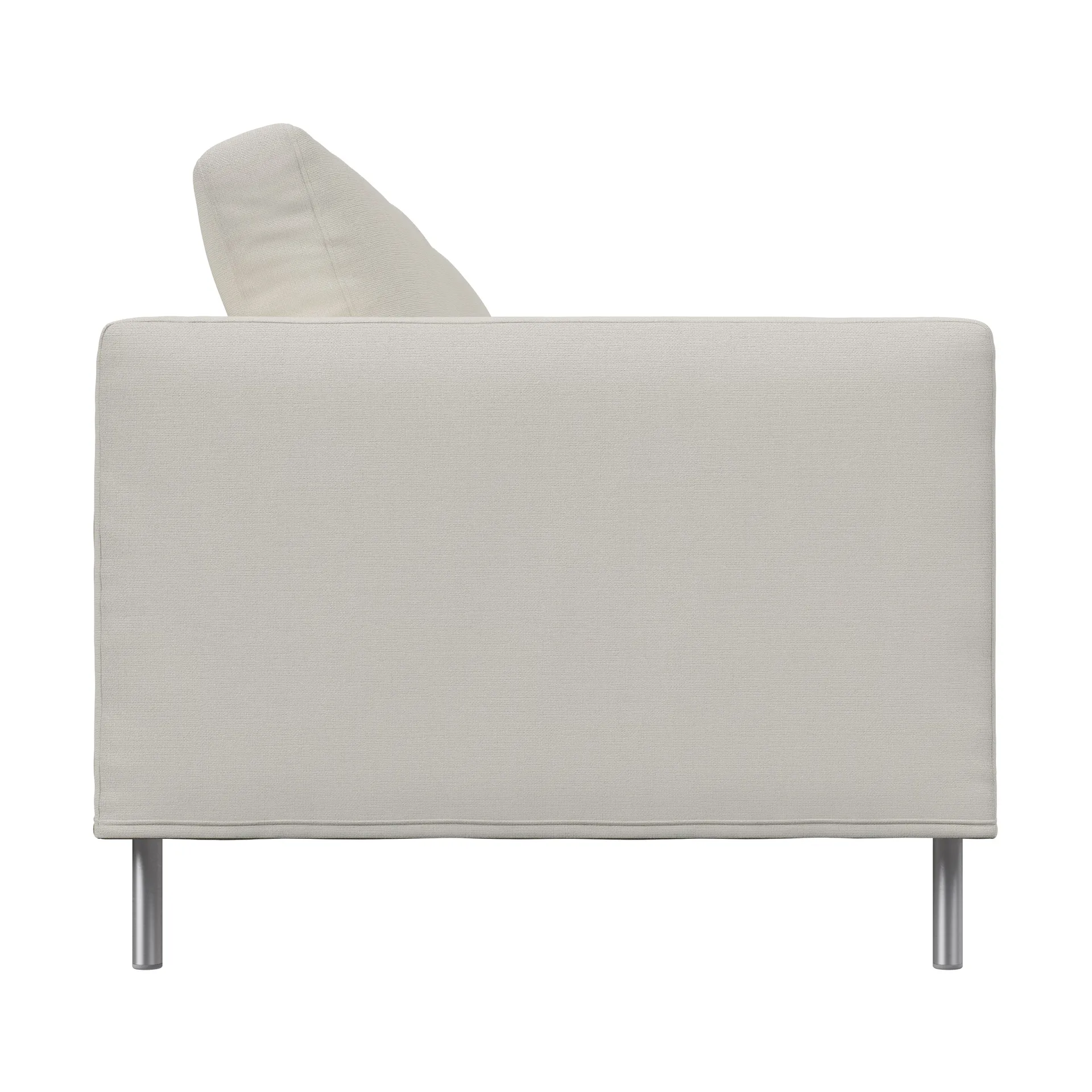 Alex High 2,5-Sitz Sofa, Stoff Hiro White-aluminiumbein Fogia