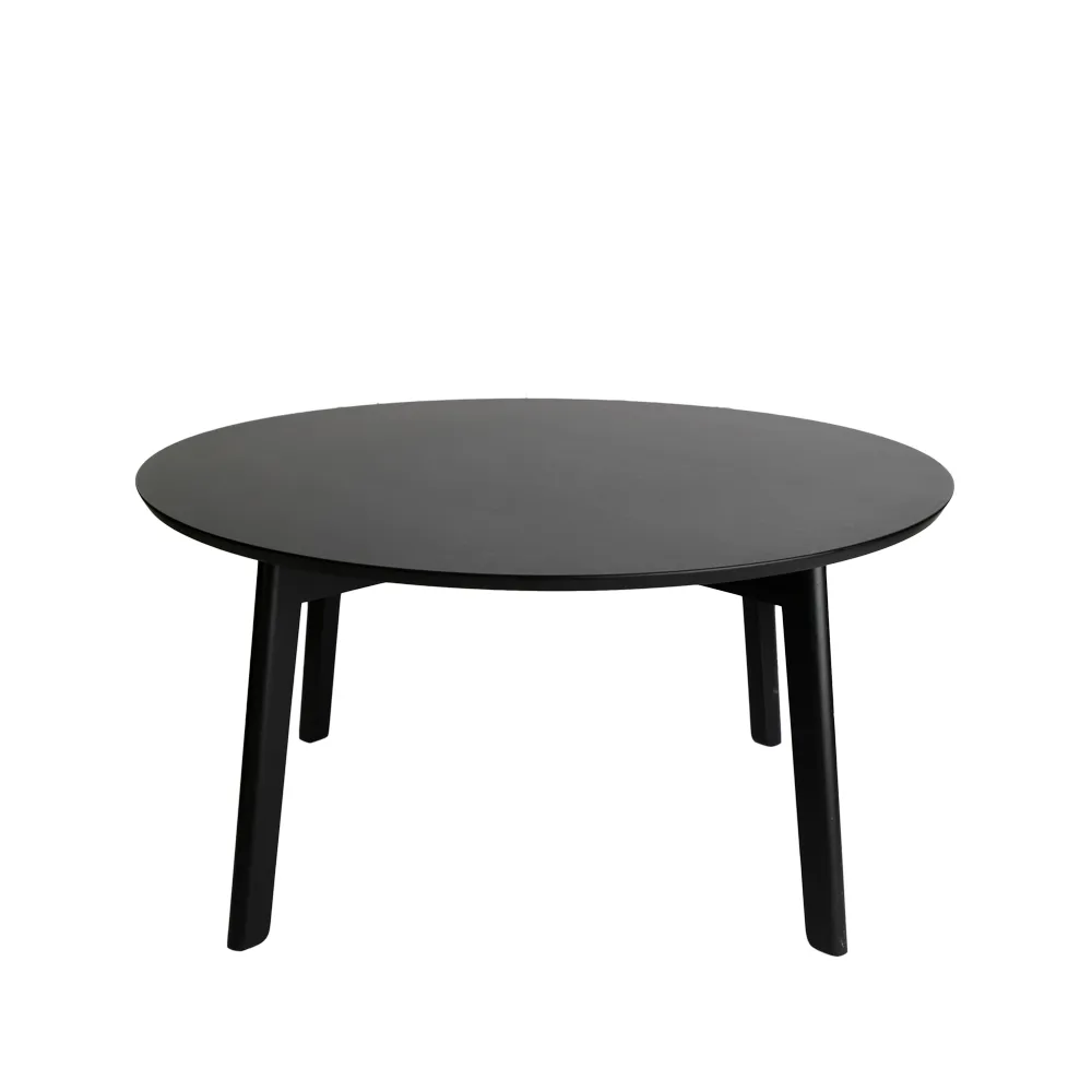 Area Couchtisch, Esche schwarz gebeizt, ø80 h.39cm Fogia
