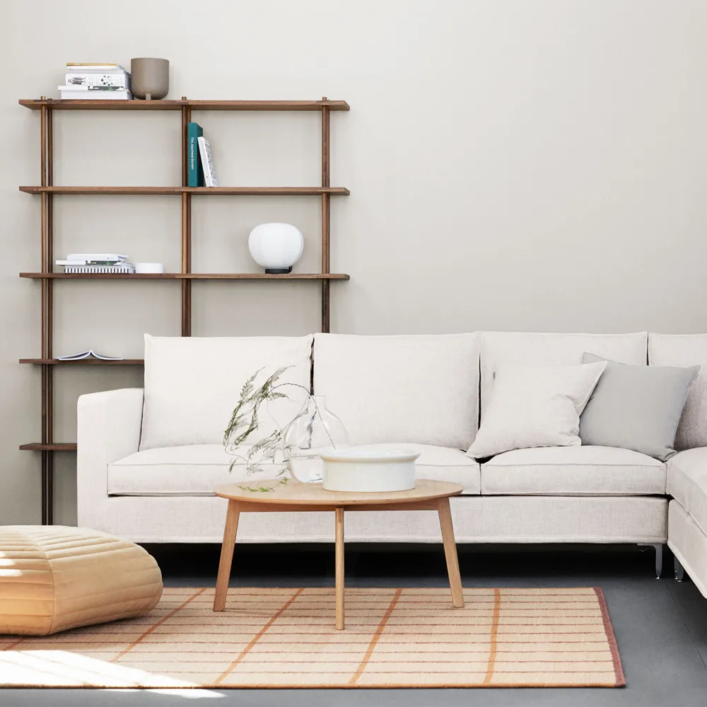 Area Sofatisch, Eiche schwarz gebeizt, ø80 h.39 cm Fogia