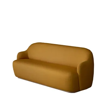 Barba Sofa - Stoff Vidar 472 gelb-Buch - Fogia
