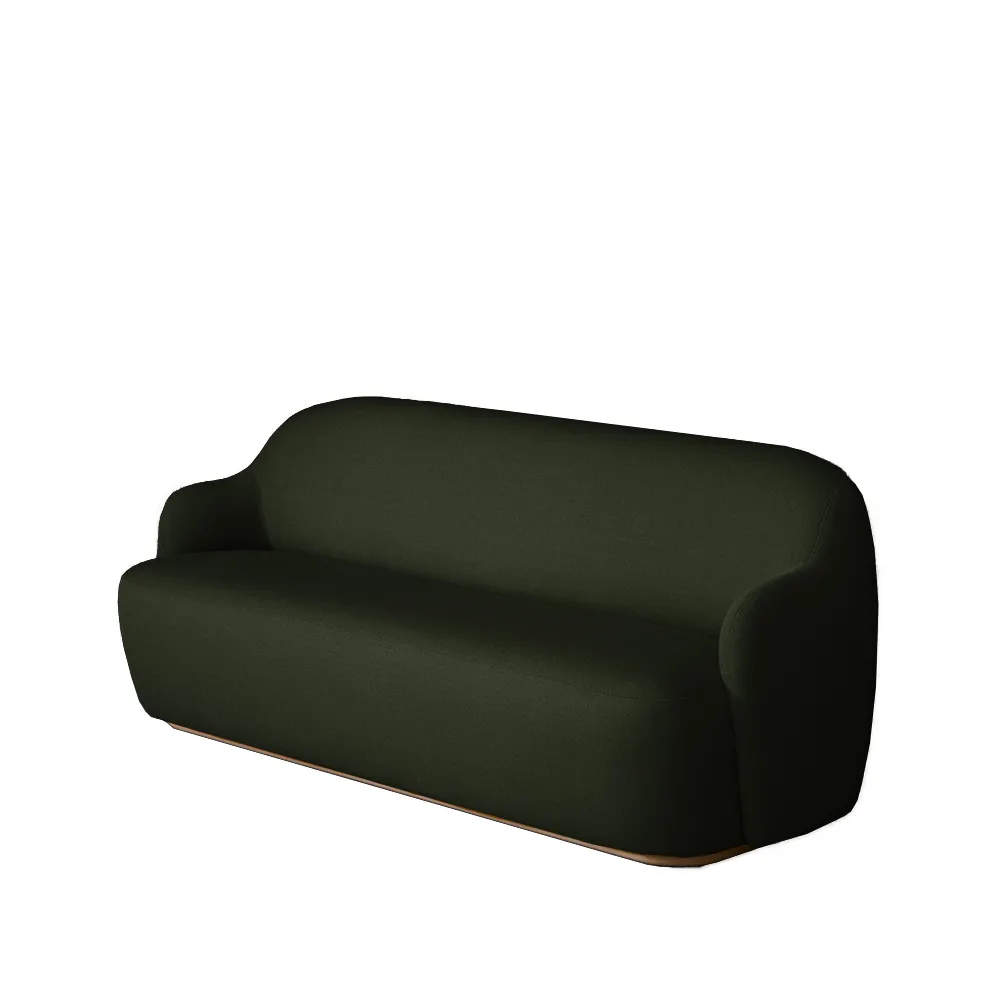 Barba Sofa, Stoff vidar 972 Mossgrün-buch Fogia