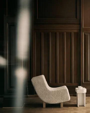 BD1 Lounge Chair Stuhl - Schaffell Mohawii-lackierte Eiche - Fogia
