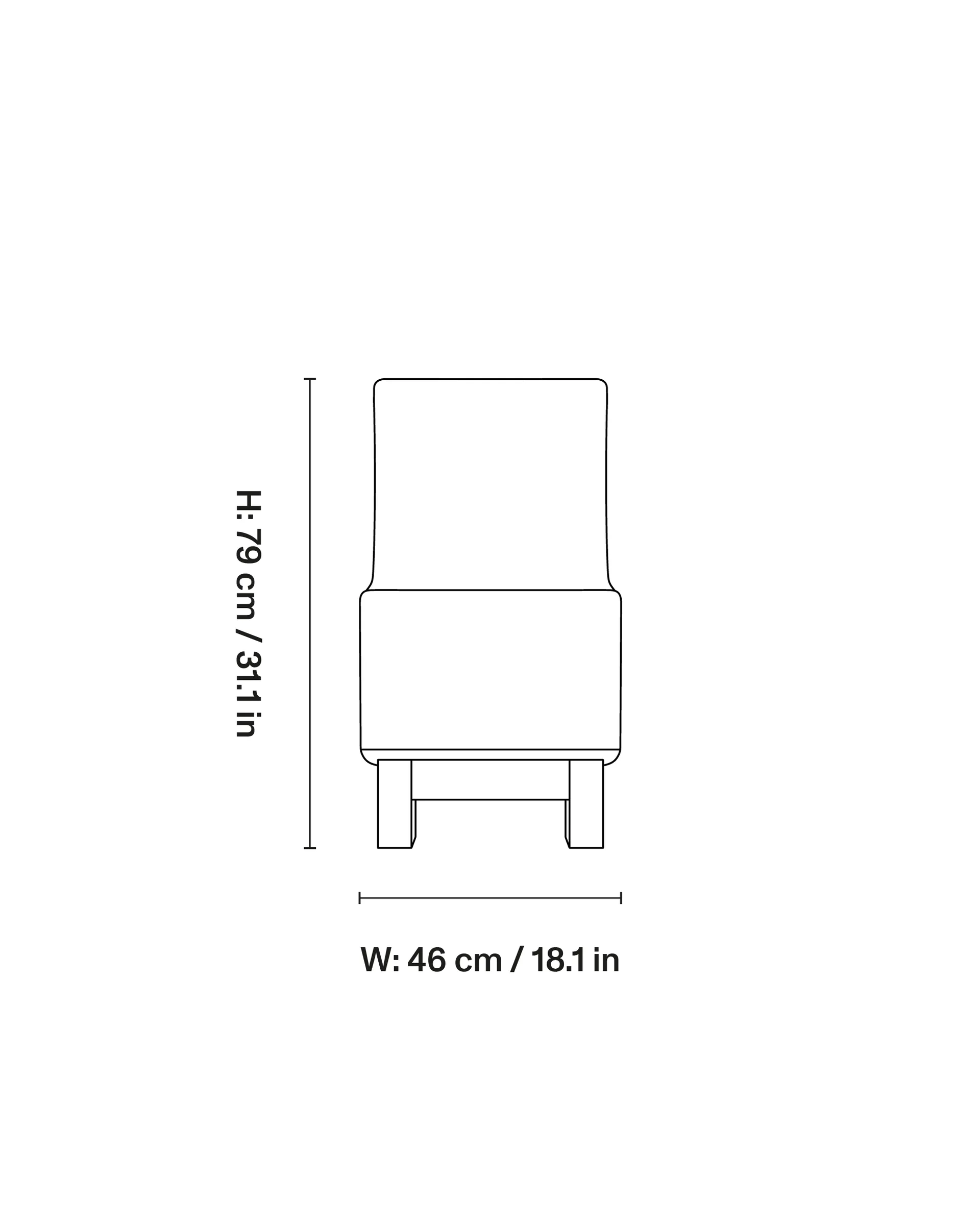 BD1 Lounge Chair Stuhl, Stoff Moss 0004-Schwarz Eiche Fogia