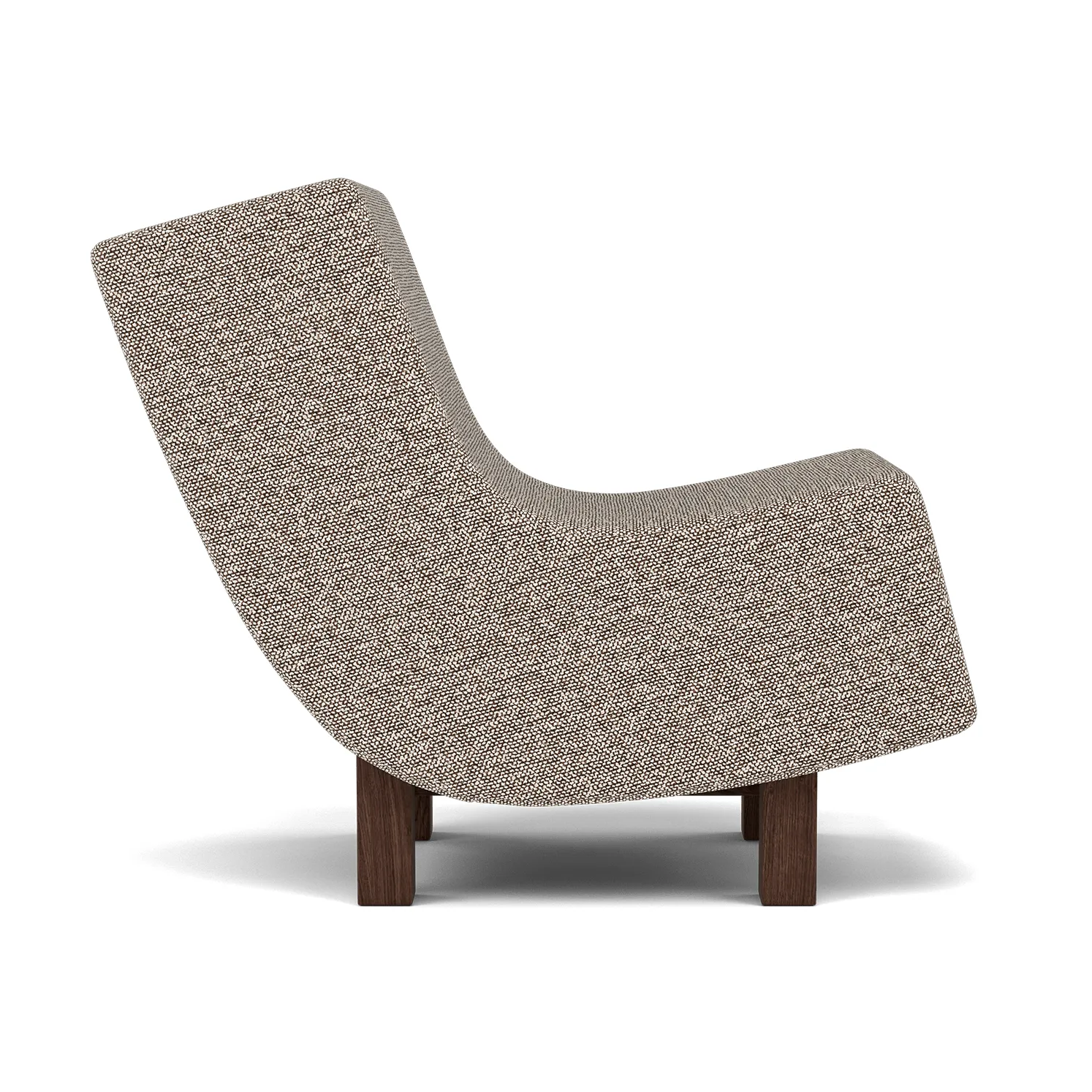 BD1 Lounge Chair Stuhl, Stoff Moss 0013-Räuchereiche Fogia