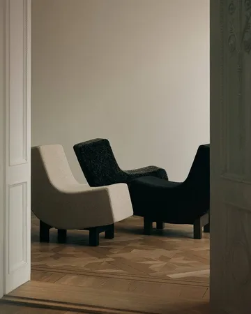 BD1 Lounge Chair Stuhl - Stoff Moss 0013-Räuchereiche - Fogia