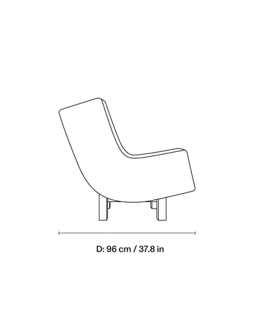 BD1 Lounge Chair Stuhl - Stoff Moss 0013-Räuchereiche - Fogia