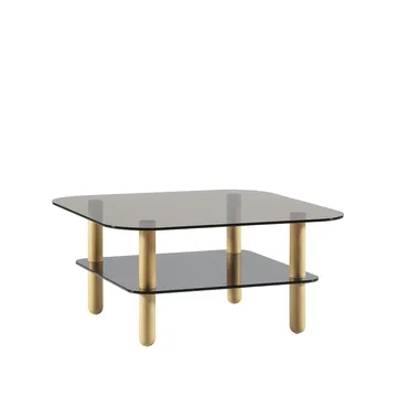 Big Sur Couchtisch - braun, elfenbein - Fogia