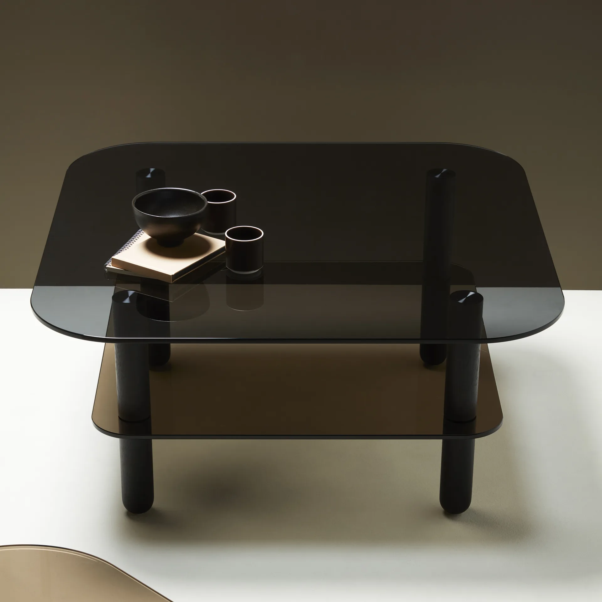 Big Sur Couchtisch, braun, elfenbein Fogia