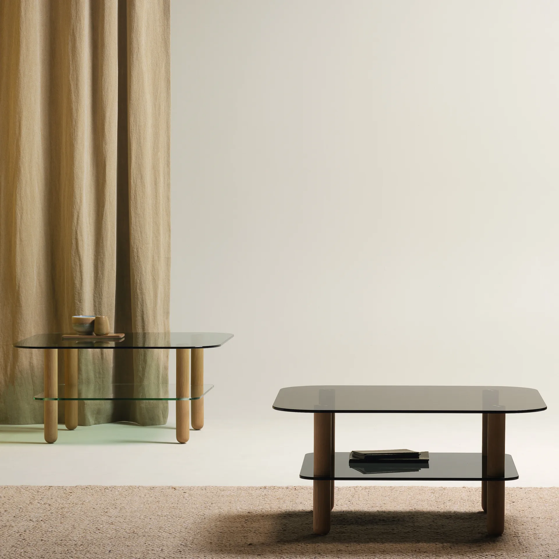 Big Sur Couchtisch, braun, low Fogia