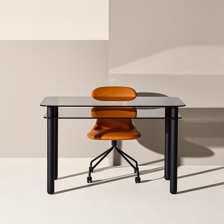 Big Sur Schreibtisch, braun, schwarz gebeizte Eiche Fogia