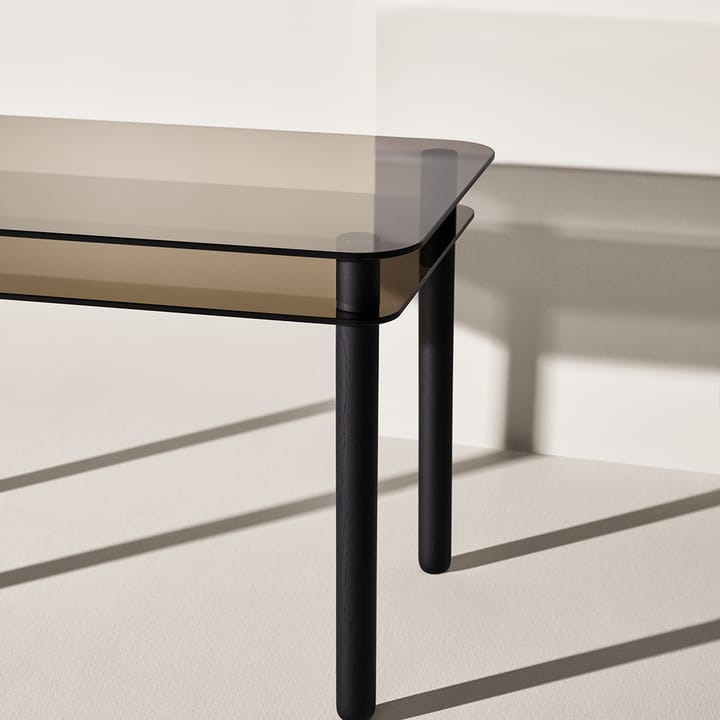 Big Sur Schreibtisch, braun, schwarz gebeizte Eiche Fogia