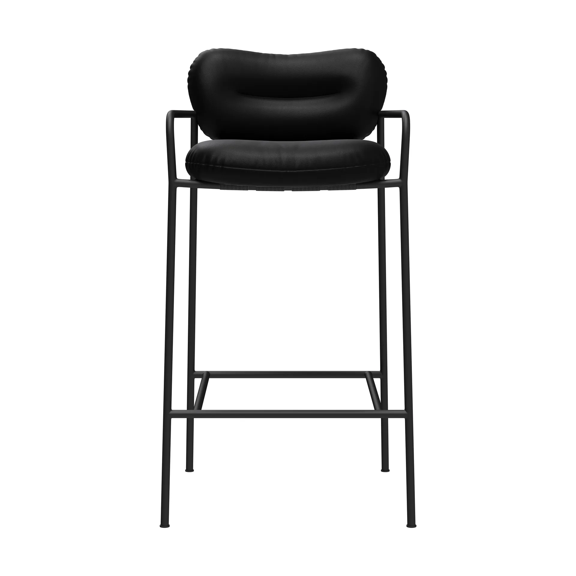 Bollo Barstuhl high 75 cm, Elmotique 99001 schwarz-schwarz Fogia