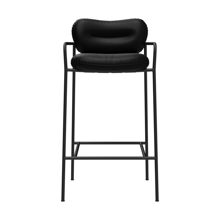 Bollo Barstuhl high 75 cm, Elmotique 99001 schwarz-schwarz Fogia