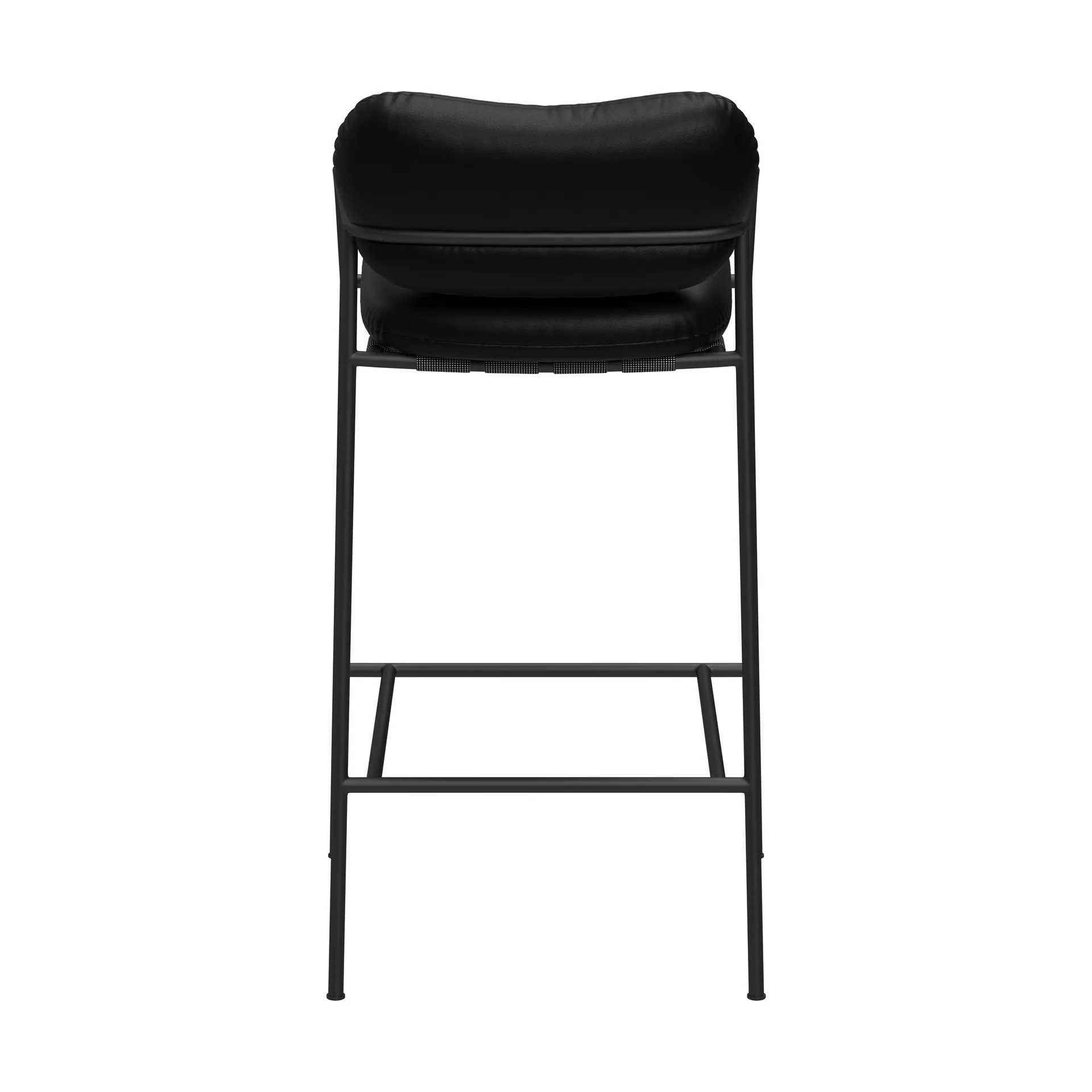 Bollo Barstuhl high 75 cm, Elmotique 99001 schwarz-schwarz Fogia