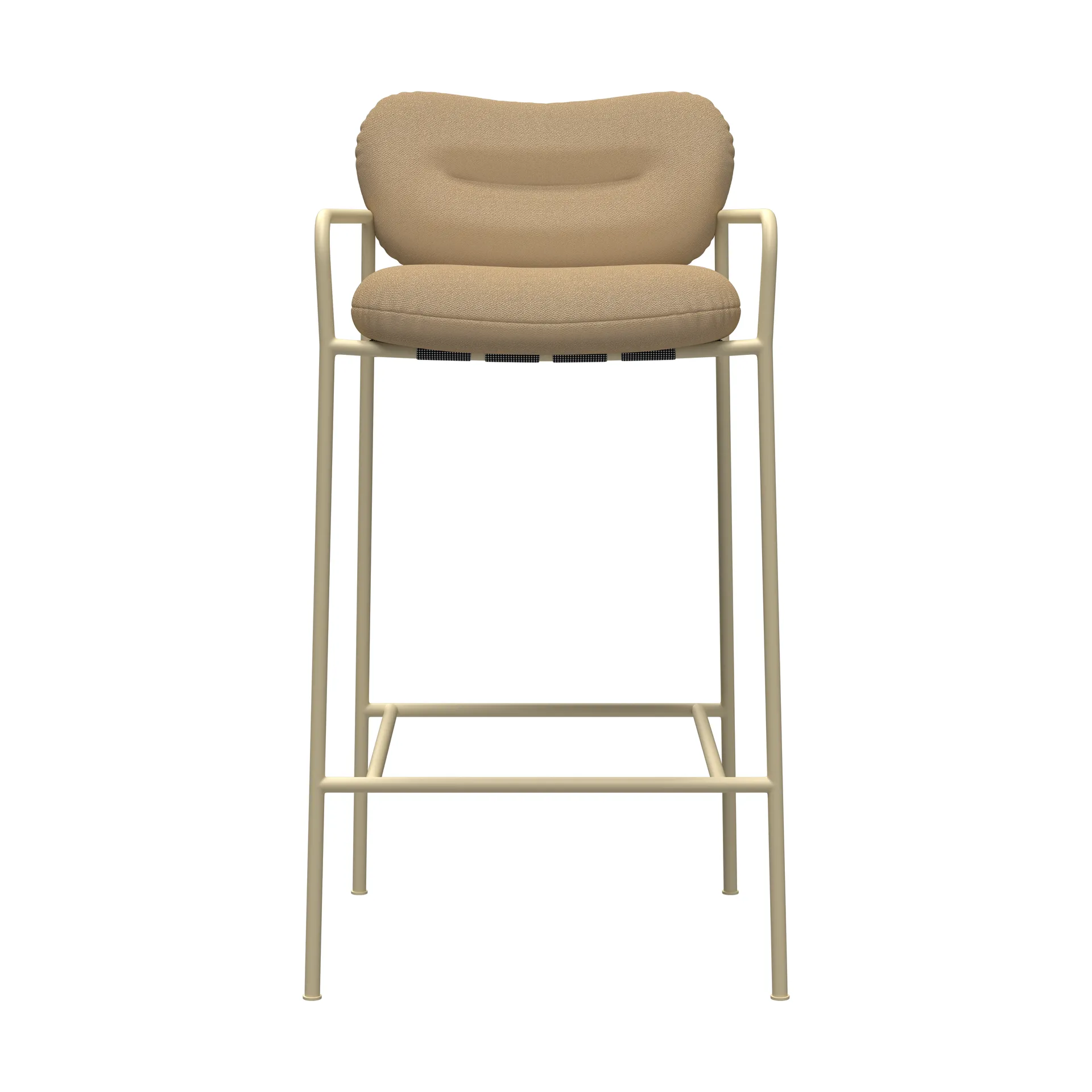Bollo Barstuhl high 75 cm, Vidar 4 0323 beige-beige Fogia