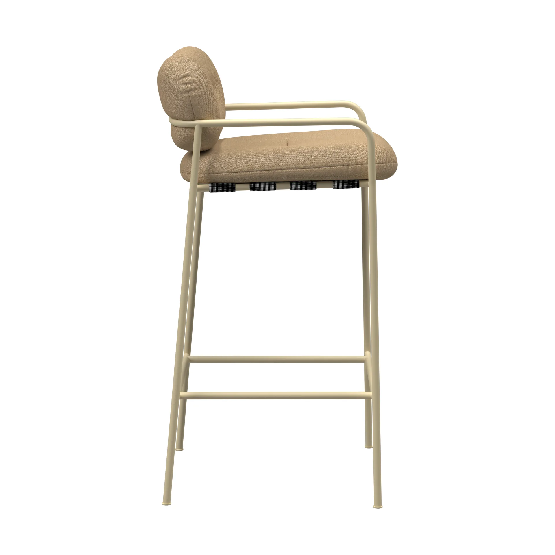Bollo Barstuhl high 75 cm, Vidar 4 0323 beige-beige Fogia