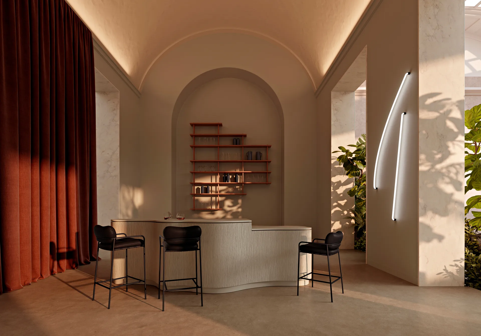 Bollo Barstuhl high 75 cm, Vidar 4 0323 beige-beige Fogia