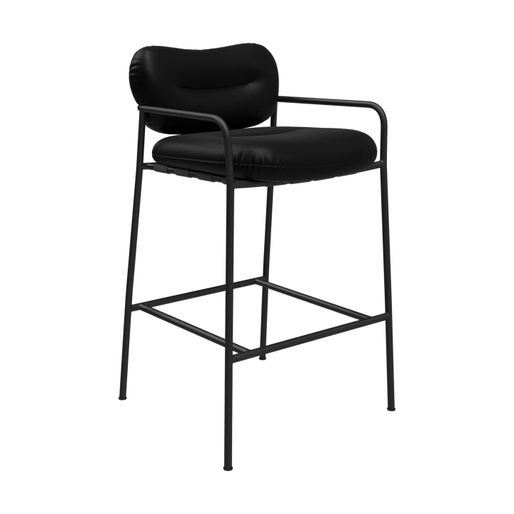 Bollo Barstuhl low 65 cm - Elmotique 99001 schwarz-schwarz - Fogia