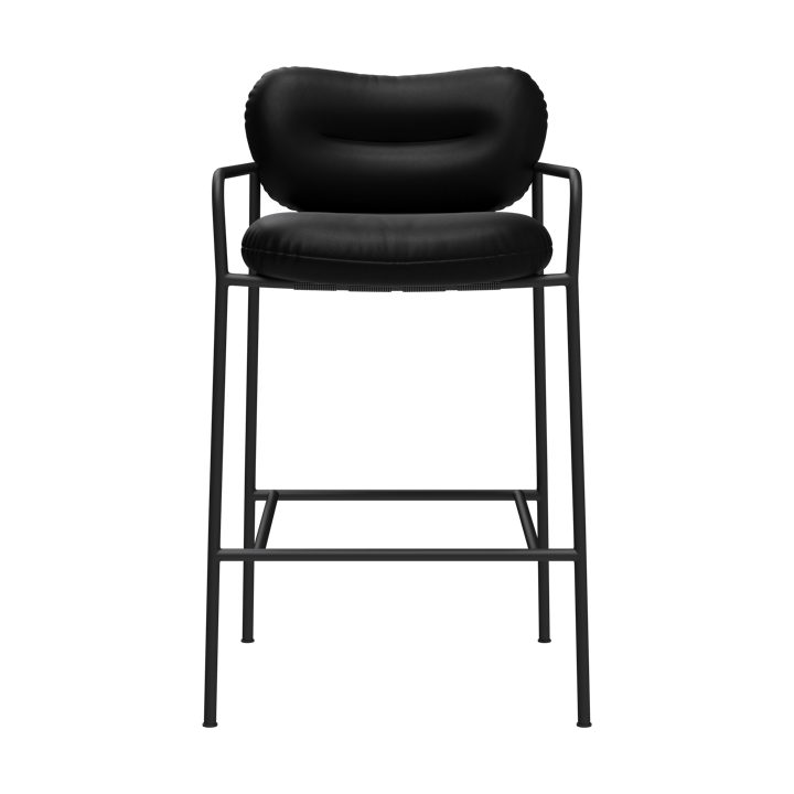 Bollo Barstuhl low 65 cm, Elmotique 99001 schwarz-schwarz Fogia