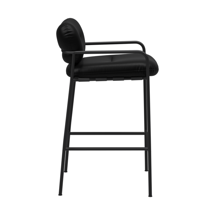 Bollo Barstuhl low 65 cm, Elmotique 99001 schwarz-schwarz Fogia