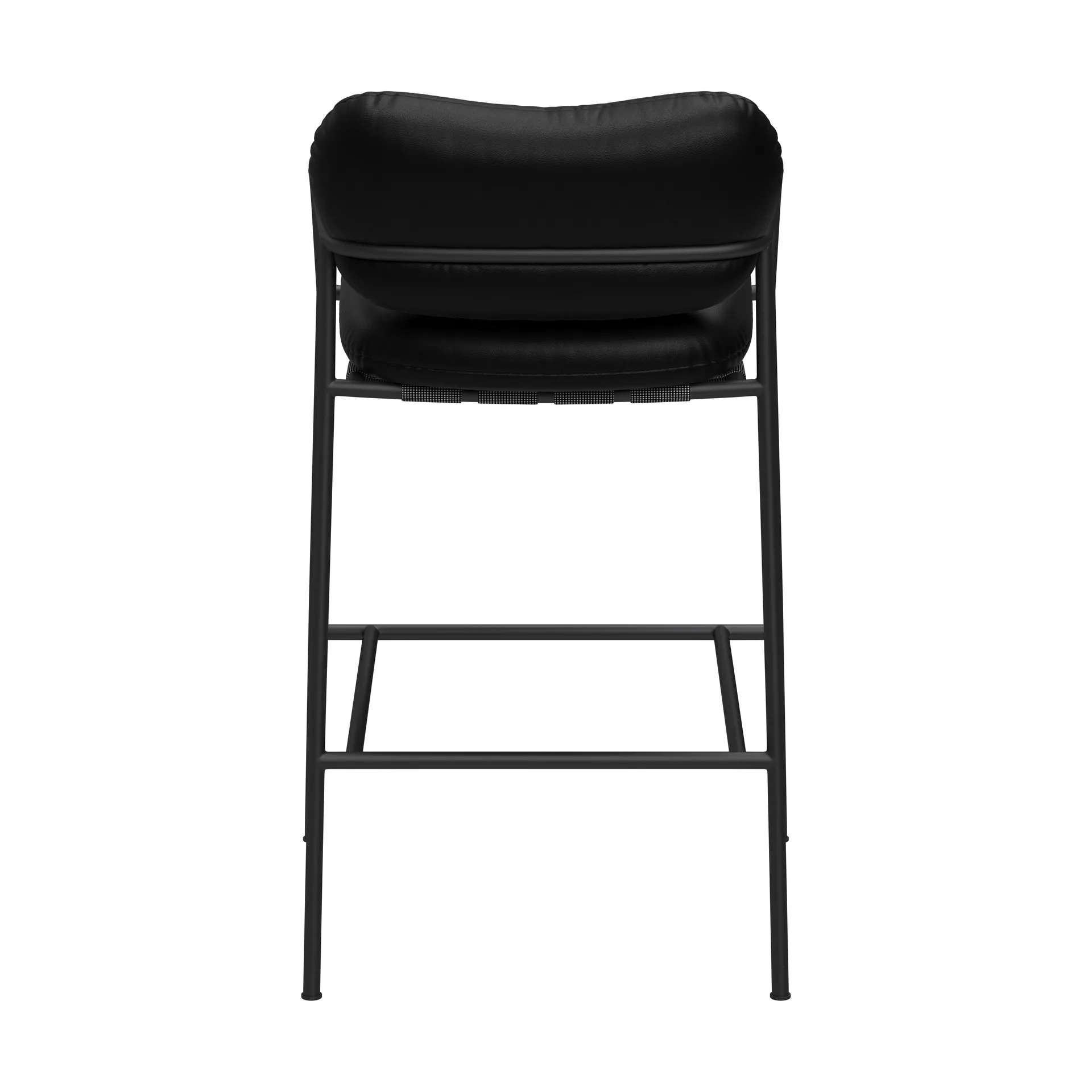 Bollo Barstuhl low 65 cm, Elmotique 99001 schwarz-schwarz Fogia