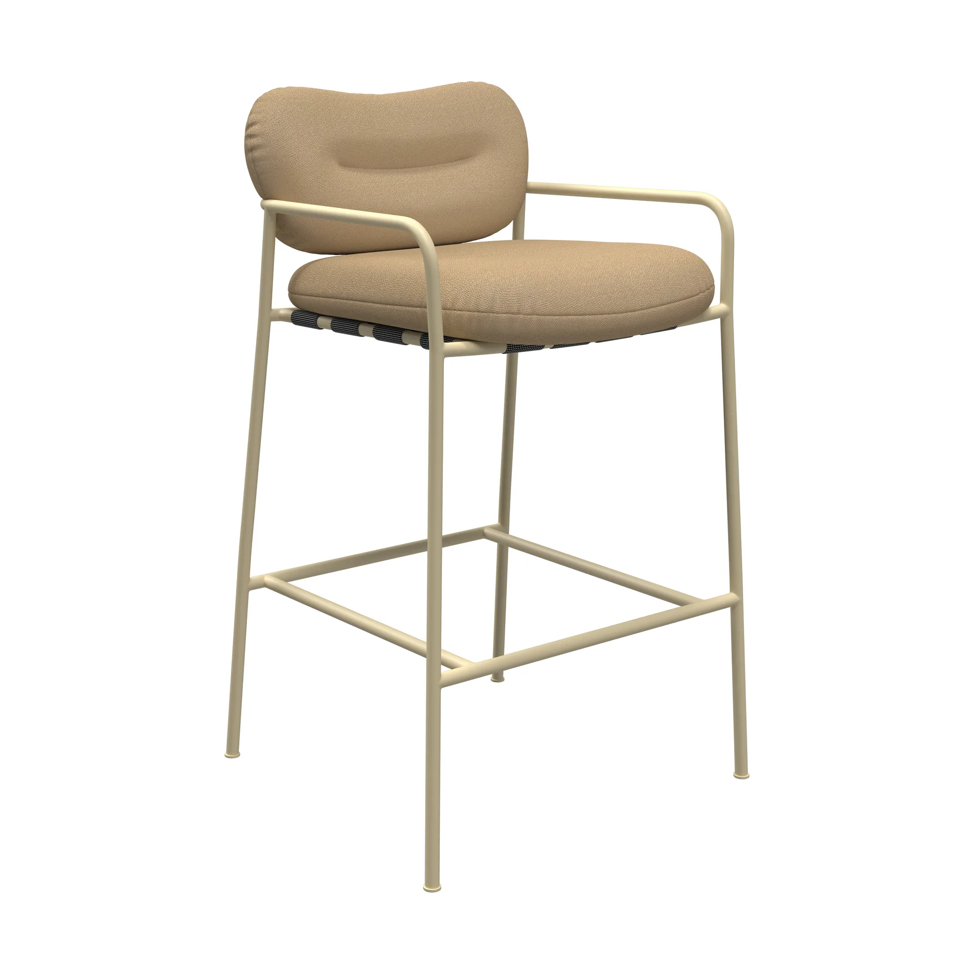 Bollo Barstuhl low 65 cm, Vidar 4 0323 beige-beige Fogia