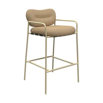 Bollo Barstuhl low 65 cm - Vidar 4 0323 beige-beige - Fogia