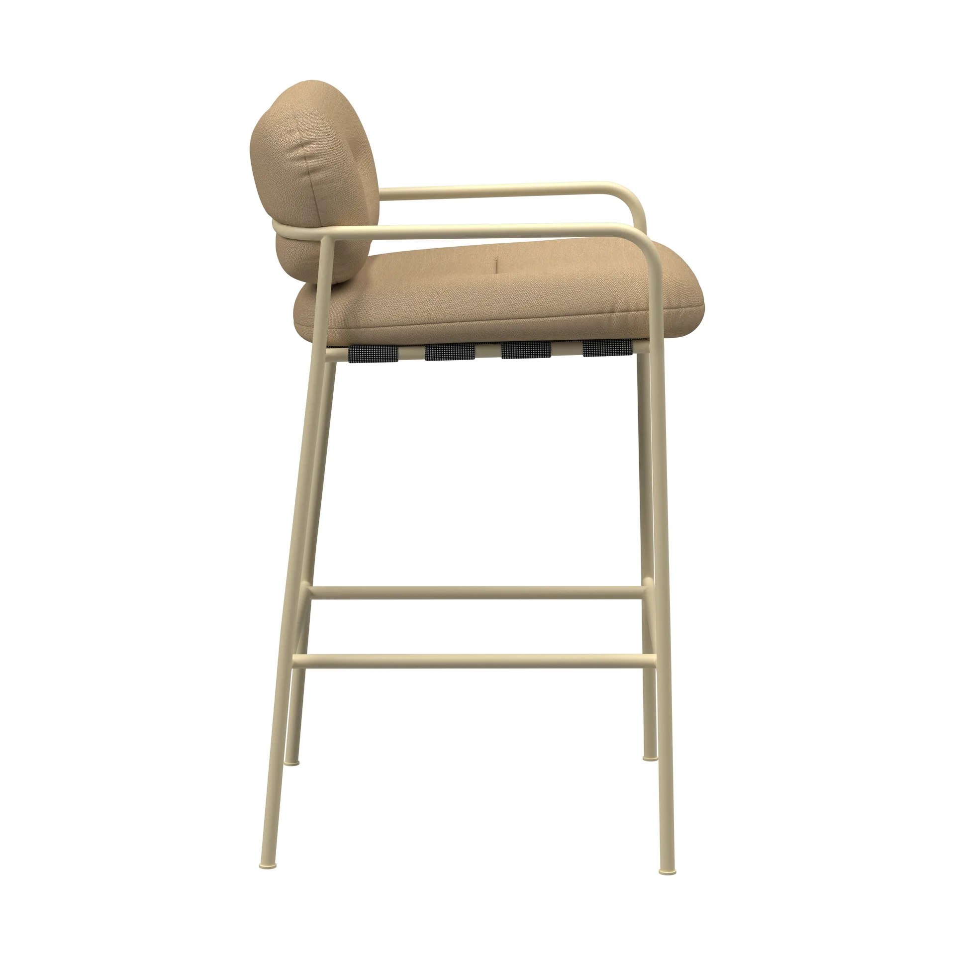 Bollo Barstuhl low 65 cm, Vidar 4 0323 beige-beige Fogia