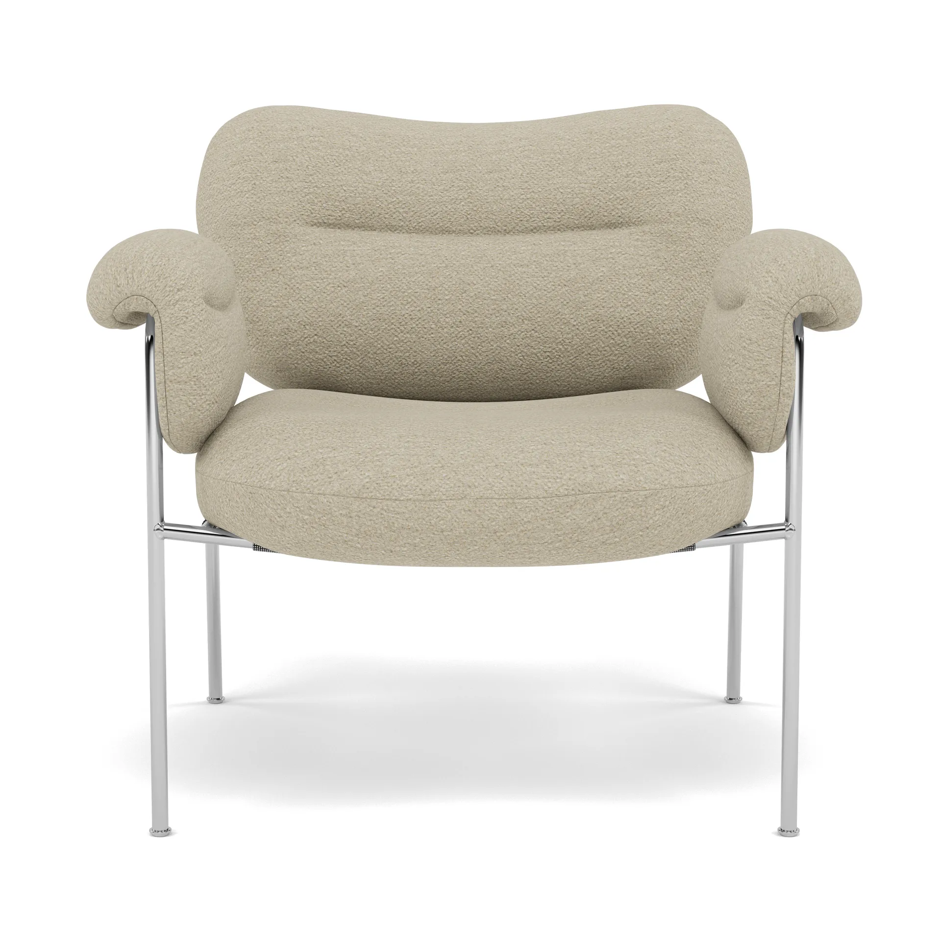 Bollo Sessel, Barnum 2-teilig-polished stainless steel Fogia