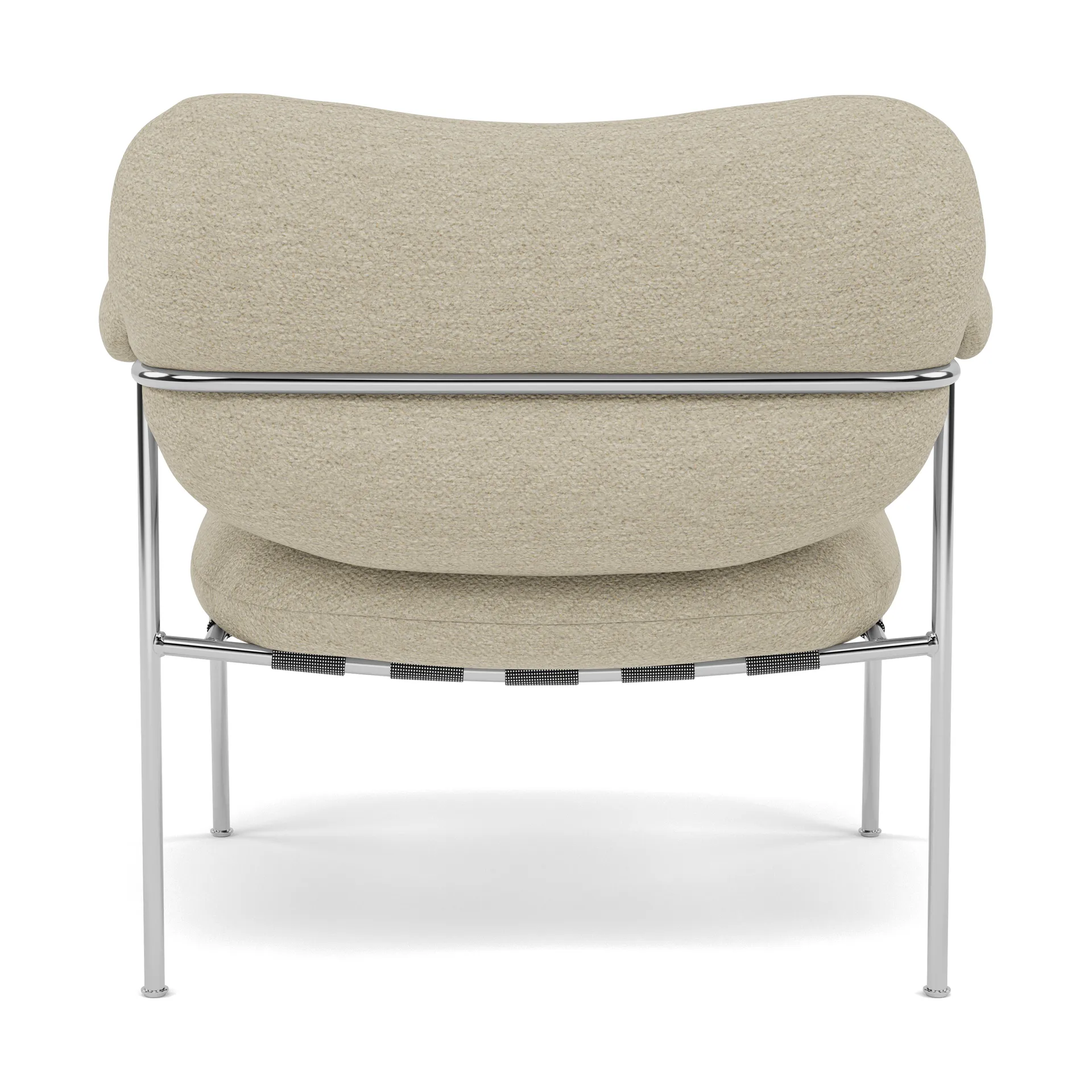 Bollo Sessel, Barnum 2-teilig-polished stainless steel Fogia