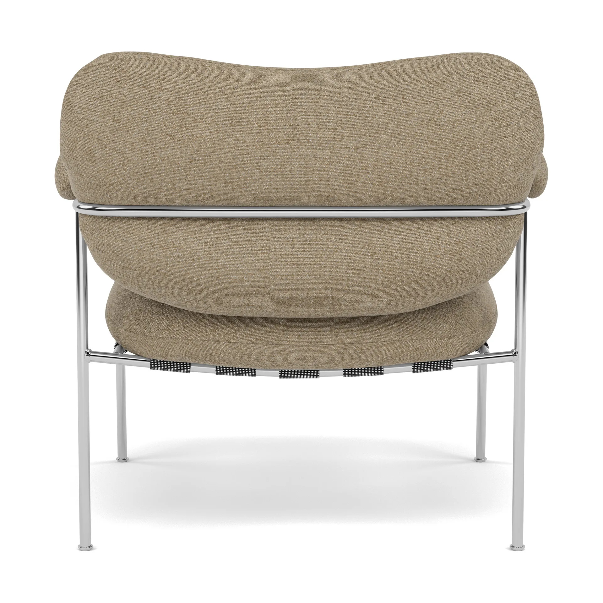 Bollo Sessel, Ecriture 0240-polished stainless steel Fogia