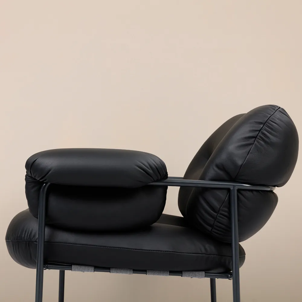 Bollo Sessel, Elmotique 99001 schwarz-RAL 9005 Fogia