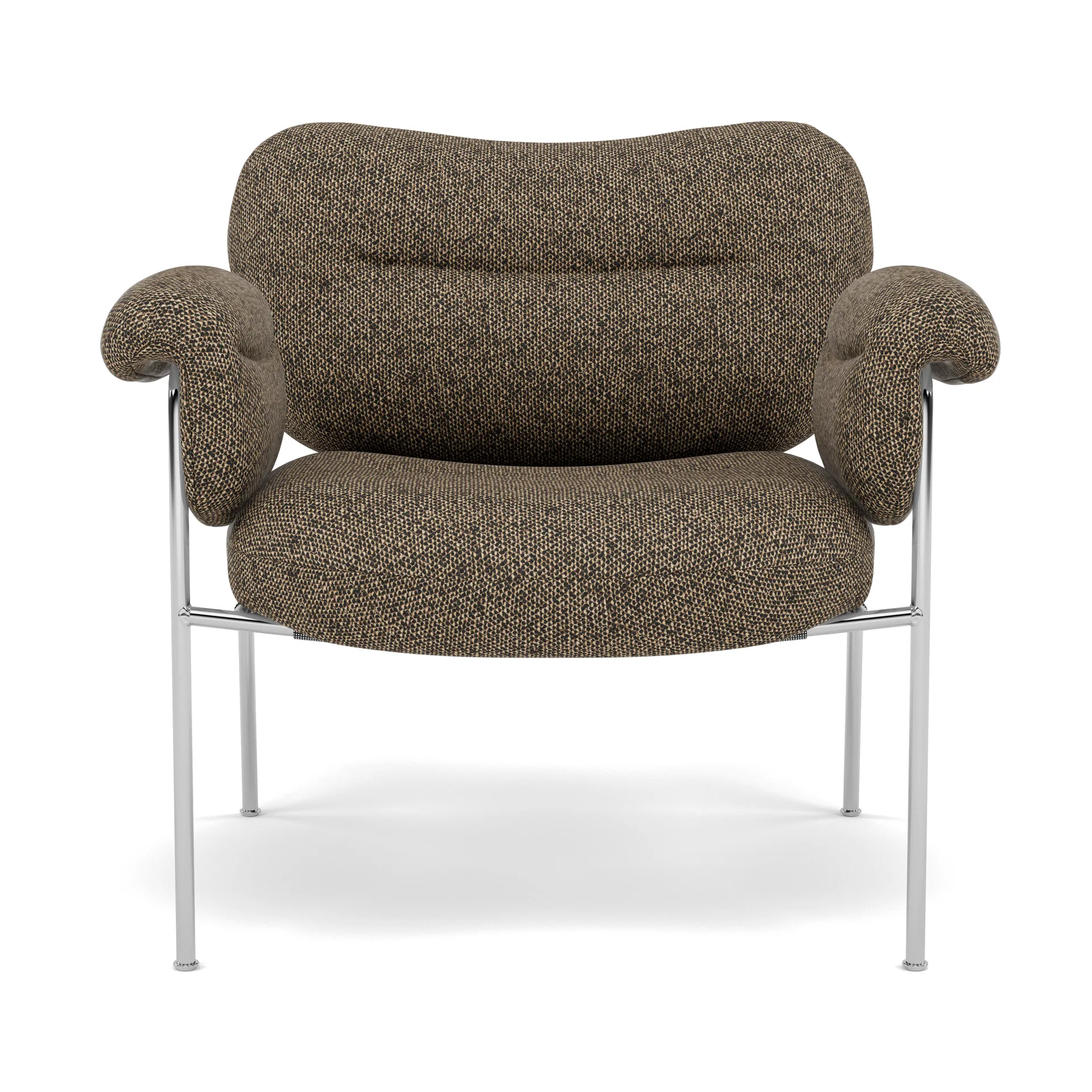 Bollo Sessel, Safire 0001-polished stainless steel Fogia