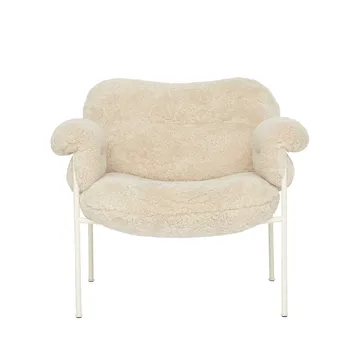 Bollo Sessel - Schaffell Mohawi-Perlweiss - Fogia