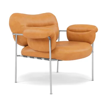 Bollo Sessel - Vintage Cognac-polished stainless steel - Fogia