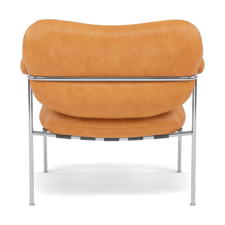 Bollo Sessel, Vintage Cognac-polished stainless steel Fogia