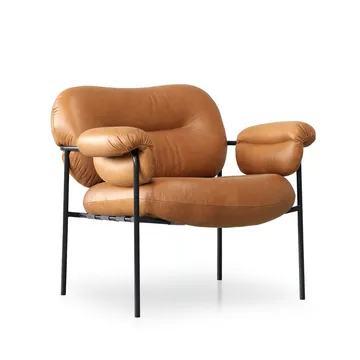 Bollo Sessel - Vintage cognac-schwarz - Fogia