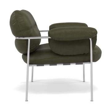 Bollo Sessel - Vintage Olive-polished Edelstahl - Fogia