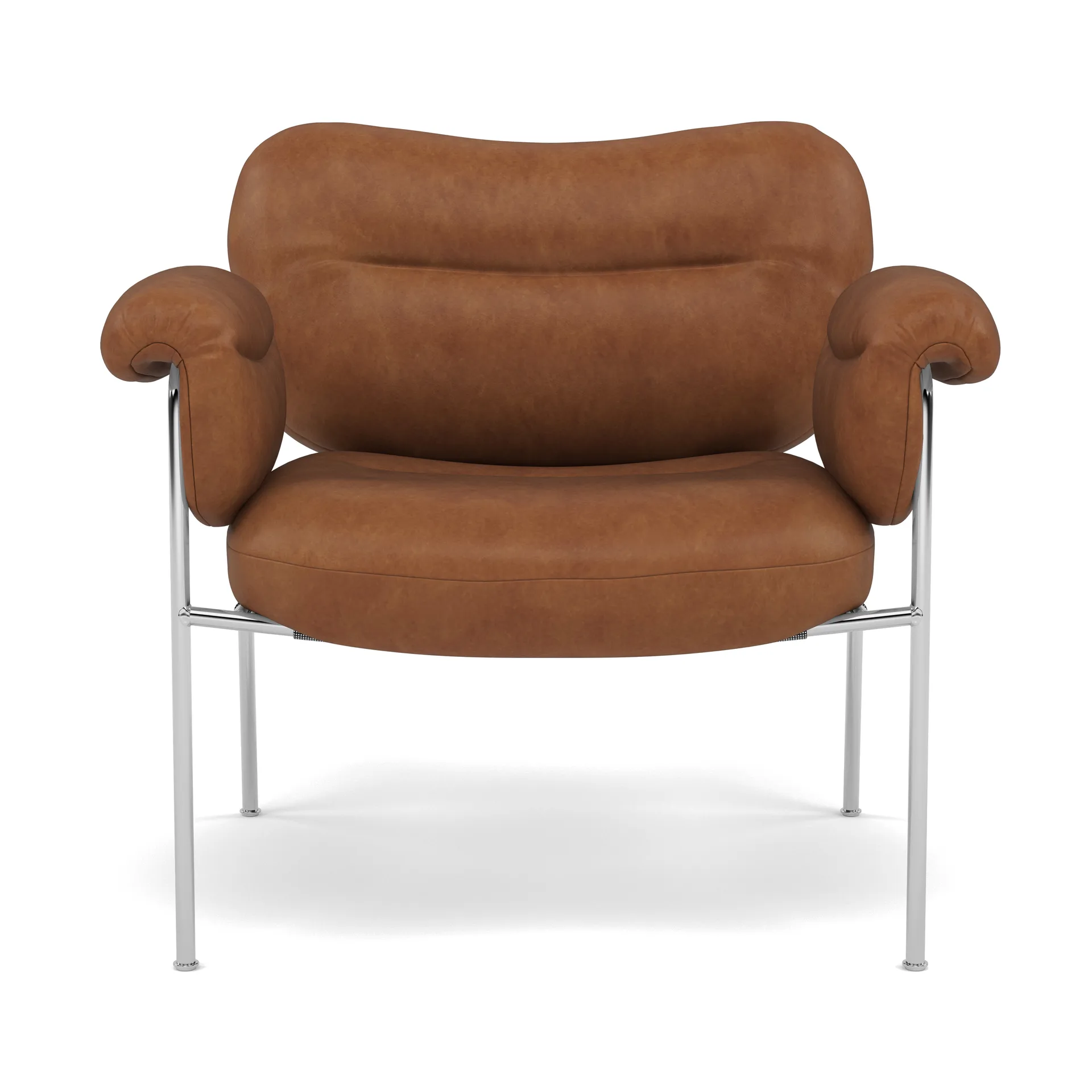 Bollo Sessel, Vintage Rangers-polished stainless steel Fogia