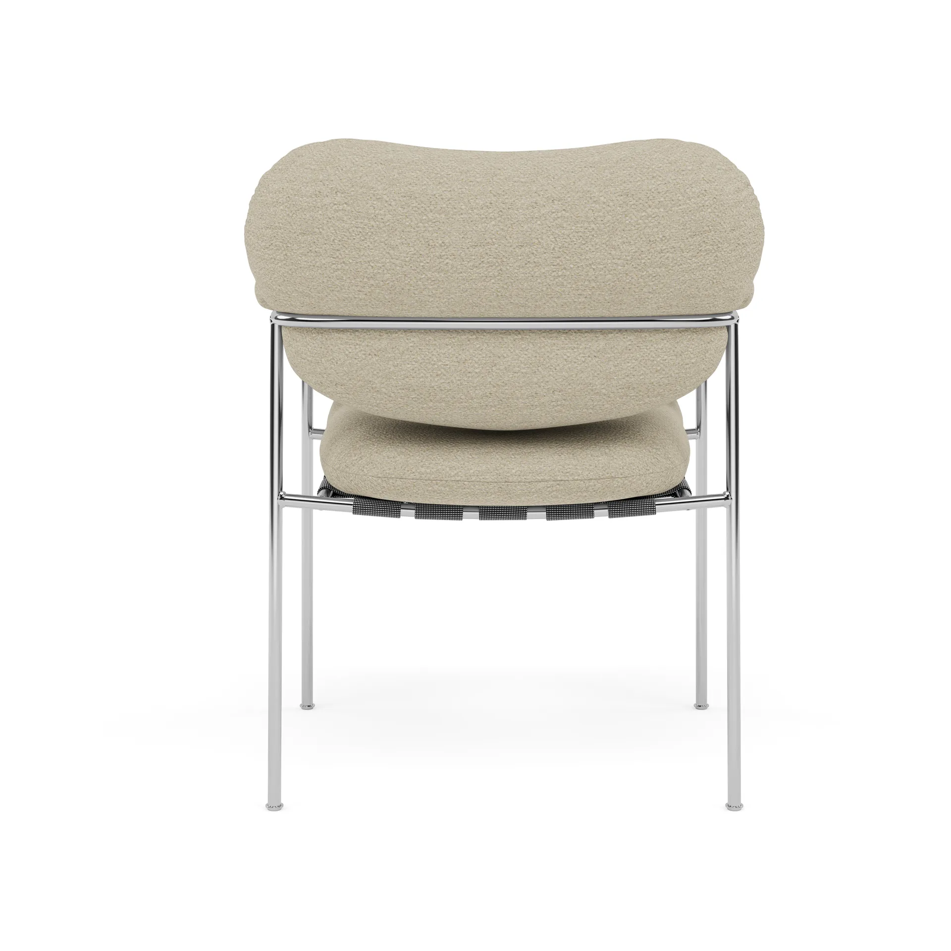 Bollo Stuhl, Barnum 2-teilig-polished stainless steel Fogia