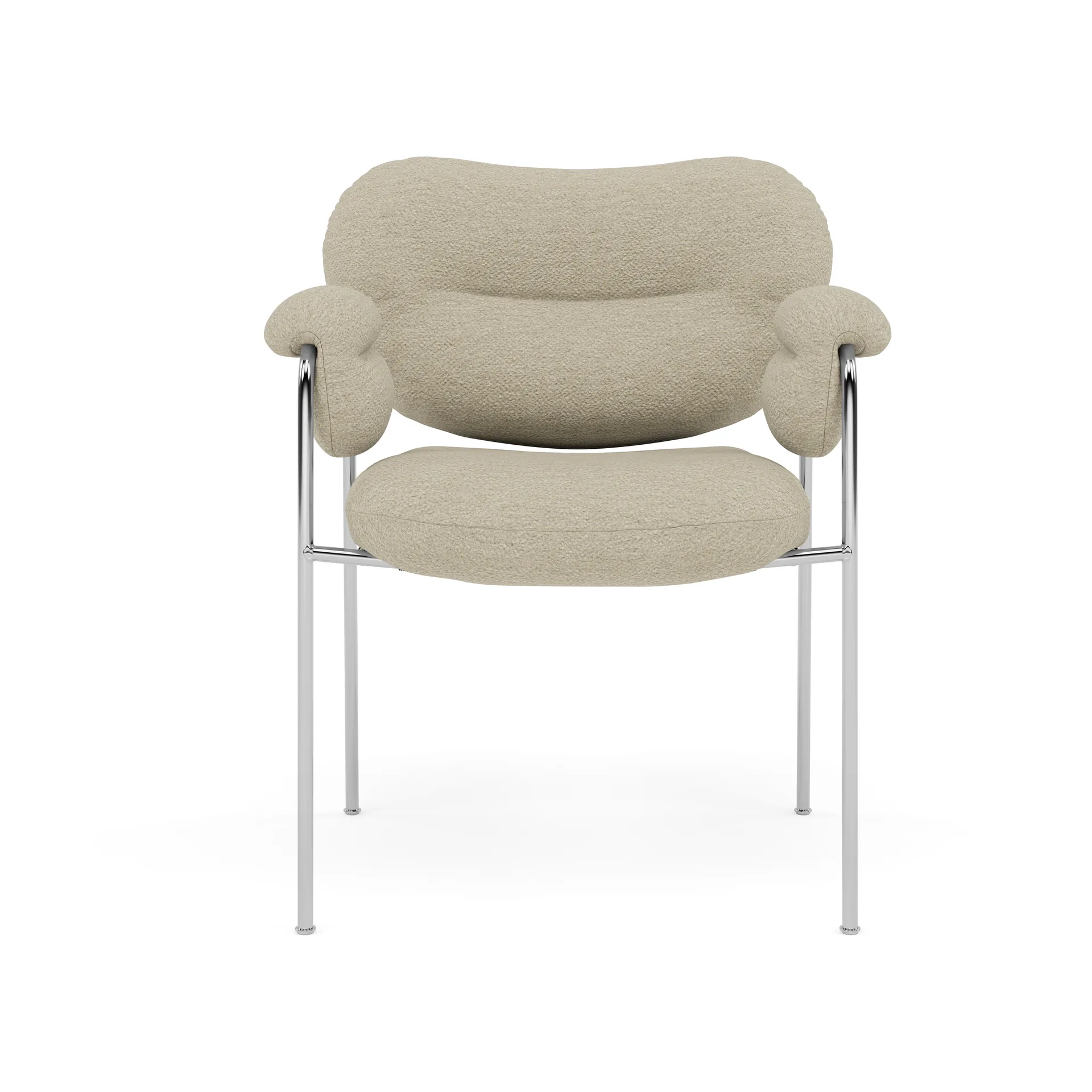 Bollo Stuhl, Barnum 2-teilig-polished stainless steel Fogia