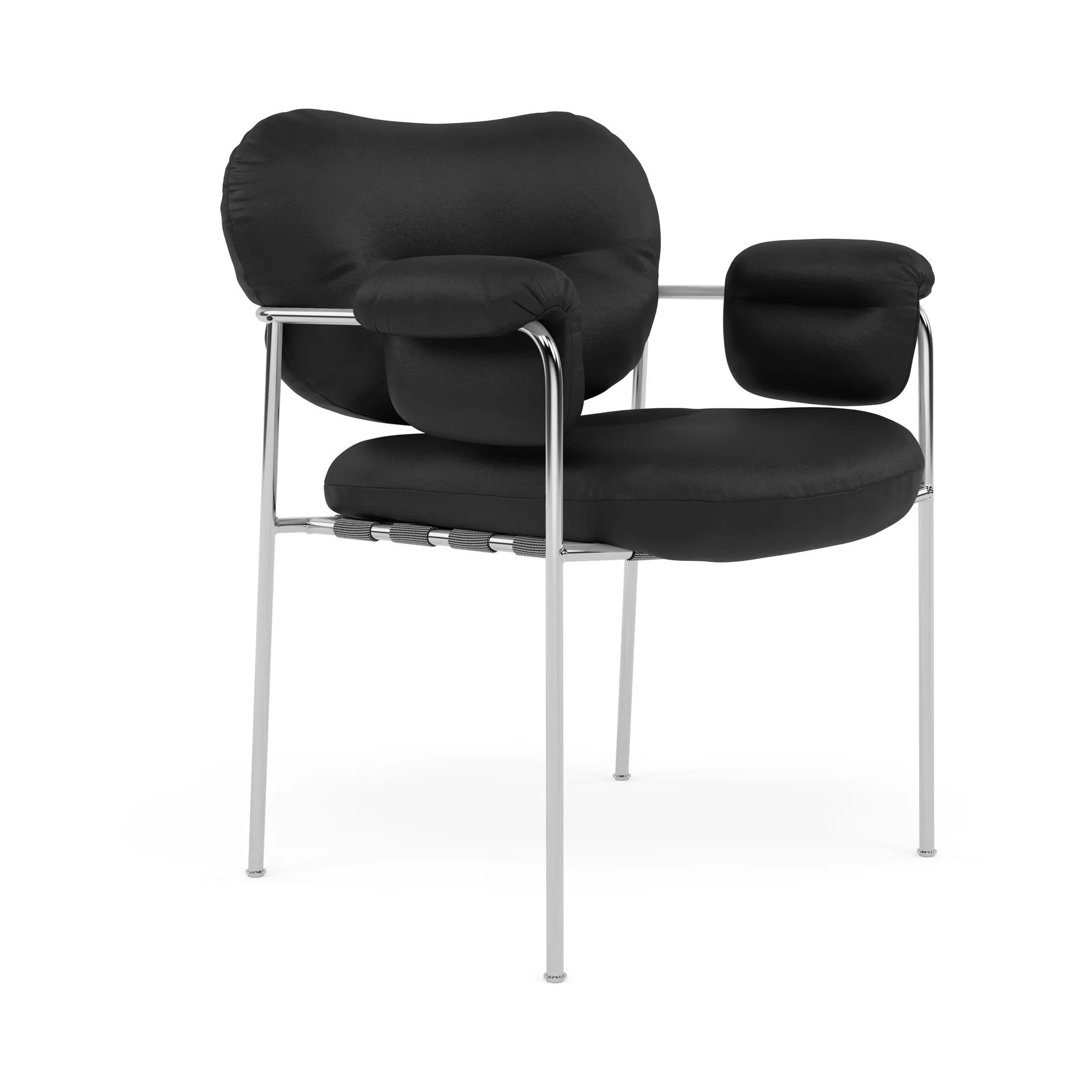 Bollo Stuhl, Elmosoft 99999-polished stainless steel Fogia