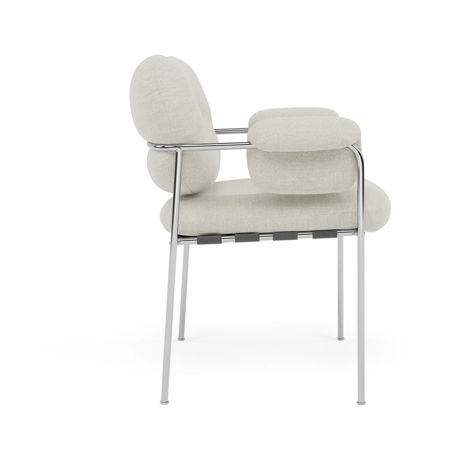 Bollo Stuhl, Sealife 363610-polished stainless steel Fogia