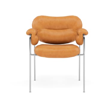 Bollo Stuhl - Vintage Cognac-polished stainless steel - Fogia