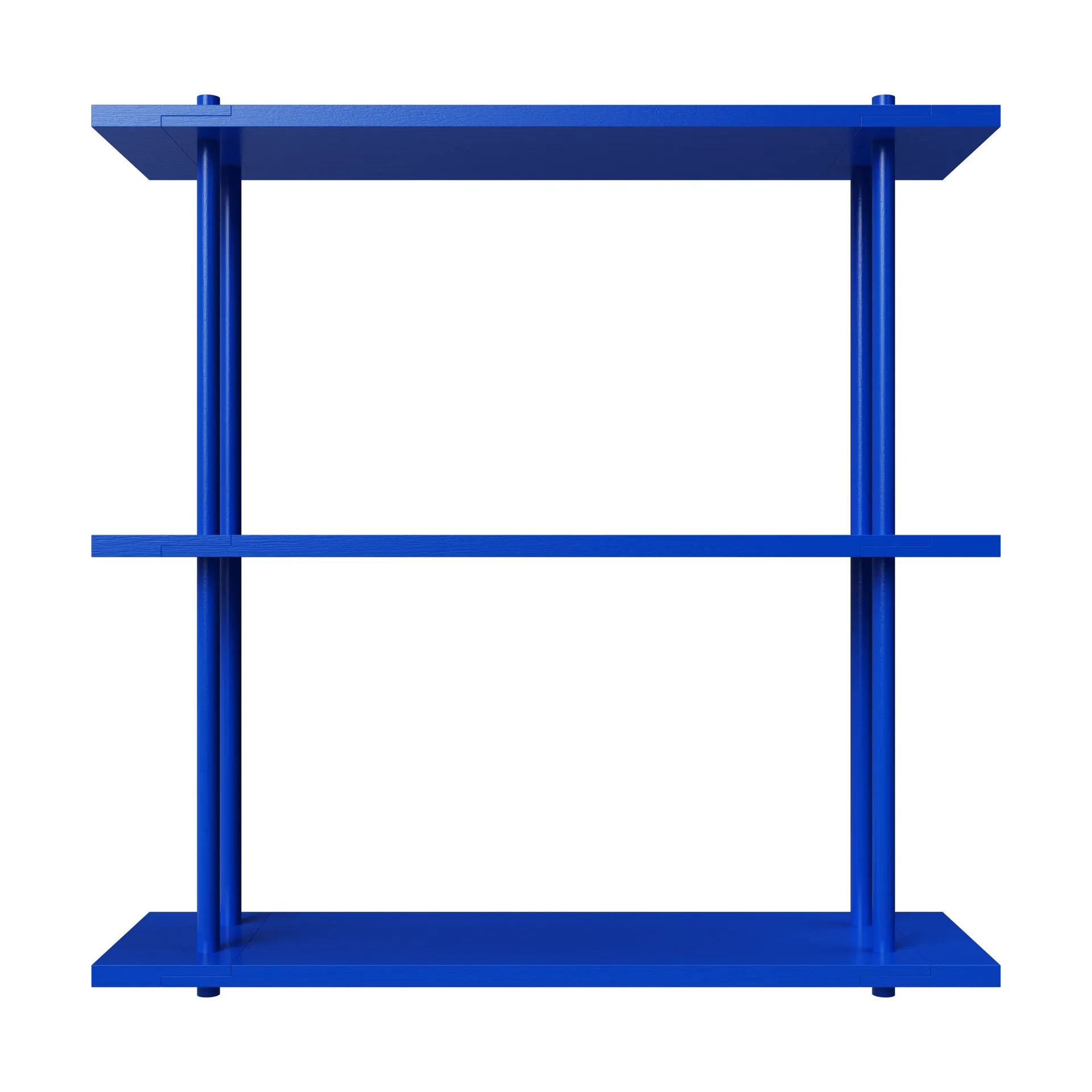 Bond Wandregal W103, Blau lackiertes Birkenholz Fogia