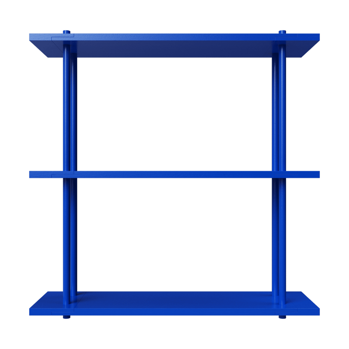 Bond Wandregal W103 - Blau lackiertes Birkenholz - Fogia