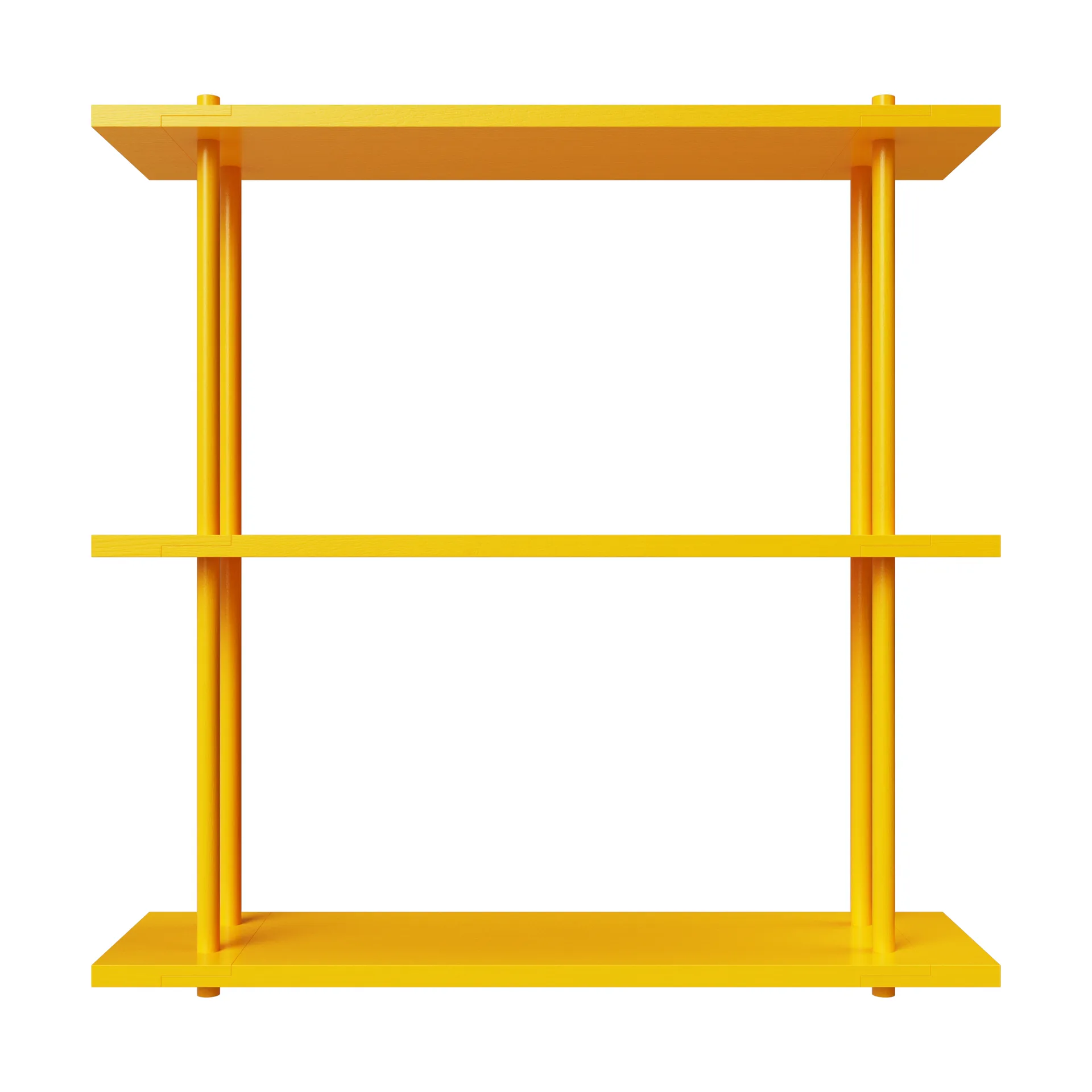 Bond Wandregal W103, Gelb lackierte Birke Fogia