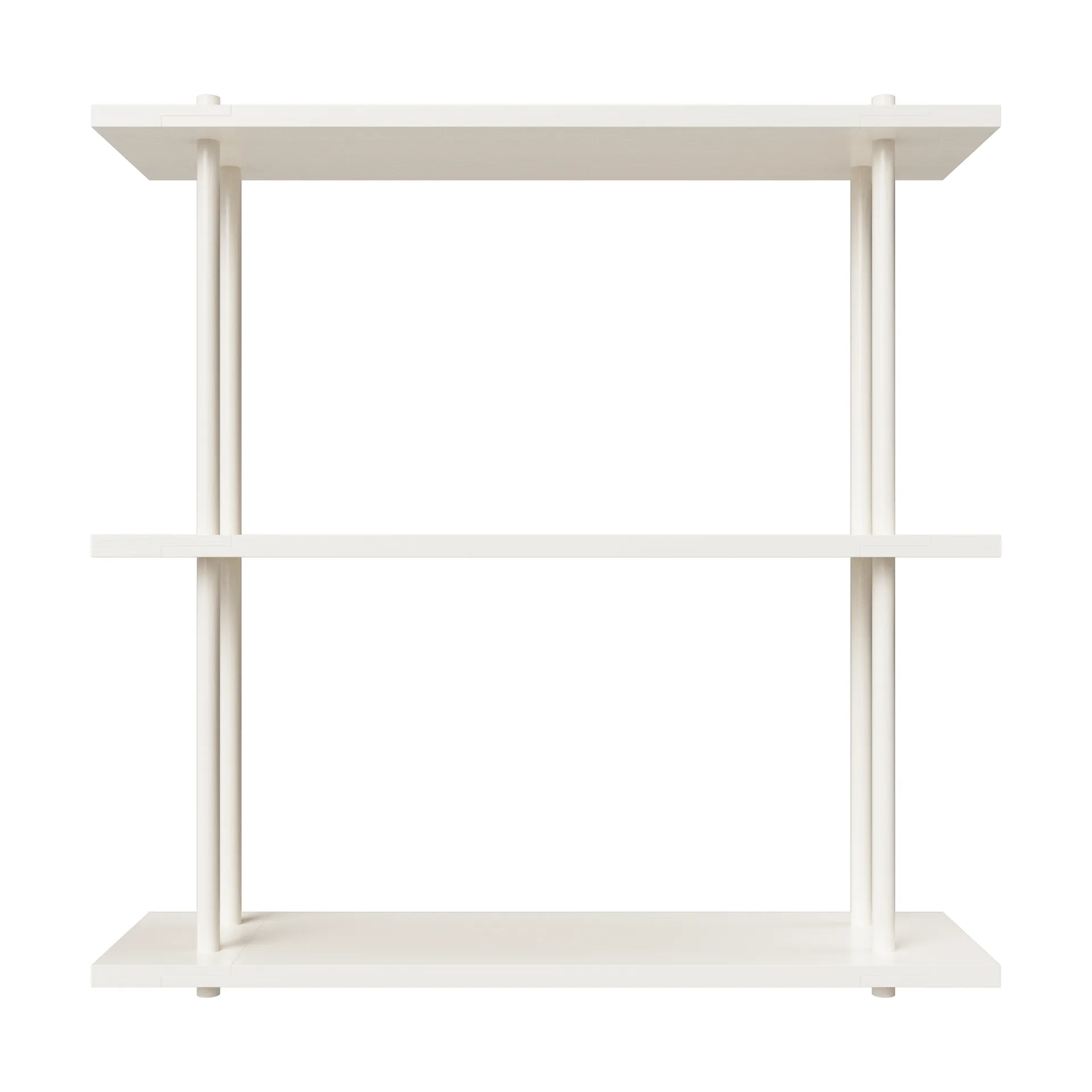 Bond Wandregal W103, Weiß lackiertes Birkenholz Fogia